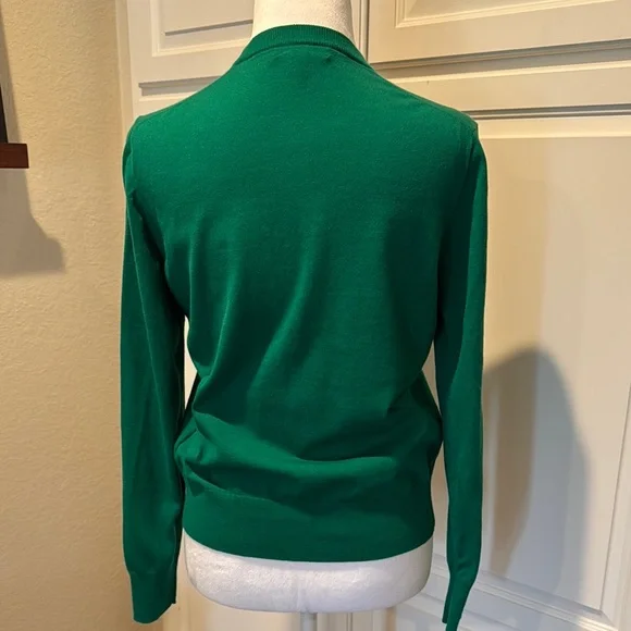 WUC JCrew Green Button-Up Cardigan - Picture 2 of 5